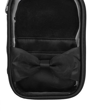 WEGO 【痛バ＆推し活グッズ】ダブルリボンサテンアクスタポーチ ブラック