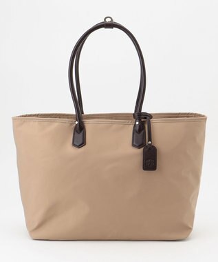 J.PRESS LADIES 【WEB限定・A4サイズ収納可】 ナイロントラベル トート バッグ ベージュ系