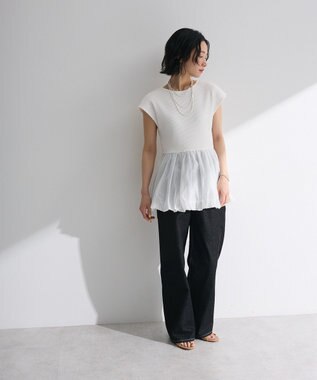 Green Parks ・ＥＬＥＮＣＡＲＥ　ＤＵＥ　フレンチバルーントップス Off White