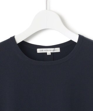 23区 L 【洗える】レーヨンポリエステルストレッチ シャツコンビ ニット ネイビー系