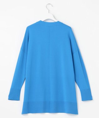 UNFILO 【抗菌防臭】スタイルアップニット NEW カーディガン ブルー