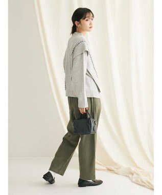 CRAFT STANDARD BOUTIQUE ピグメントツイル　Ｗタックリラックスパンツ Khaki