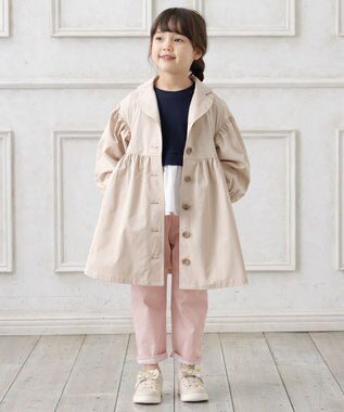 ANY KIDS レイヤード ブラウス ベージュ