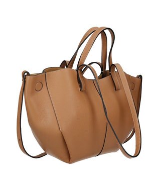 ANDREA CARDONE】センターシームレザーハンドバッグ / INTER