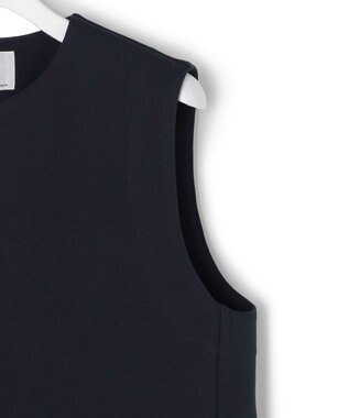 23区 【先行予約】コットンダンボール ペプラム ジレ アウター ネイビー系