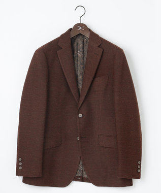 JOSEPH ABBOUD 【軽量/ストレッチ/JAPANファブリック】 ミックス カラーツィード ジャケット ブラウン系