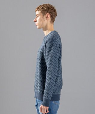 JOSEPH HOMME ツイーリーコットン　ミドルゲージニット　 ダルブルー系3