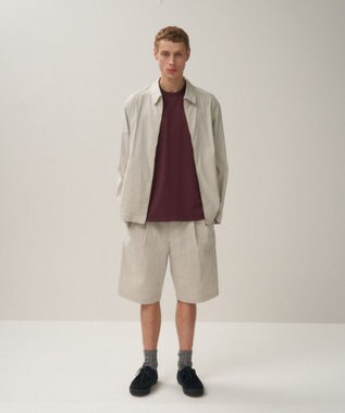 ATON STRETCH NYLON LINEN | ジップアップジャケット - UNISEX RAW LINEN