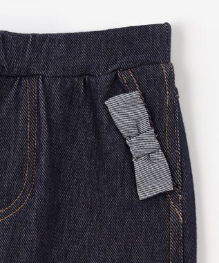 組曲 KIDS 【80-100㎝】デニムニット パンツ ネイビー系