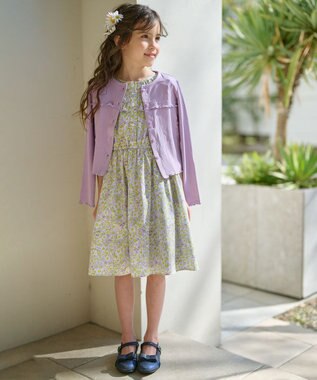 組曲 KIDS 【110-140cm】リブ・カットソーハオリ ラベンダー系