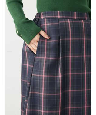 Green Parks アシメサイドプリーツスカート Black