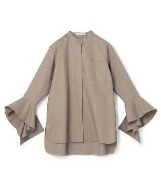 BEIGE， PERSIMMON / バンドカラーシャツ Slate