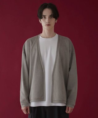 WEGO 【2点SET】フェイクスウェードアンサンブルカーディガン ベージュ