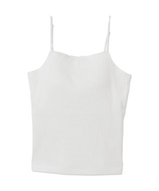 WEGO 【カップ付きインナー】なちゅ盛れカップインキャミ オフホワイト