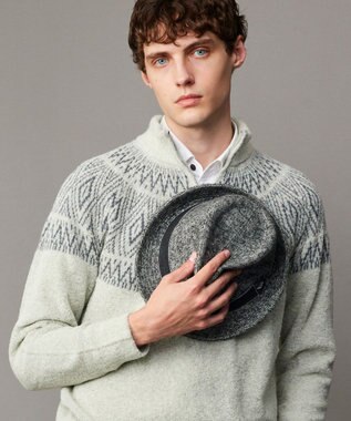  【サイズ調整可】アルパカリングヘリンボーン ハット