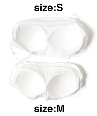 WEGO 【カップ付きインナー】なちゅ盛れカップインキャミ オフホワイト