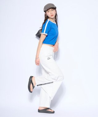 OP／FILA 【Kappa】チノワイドパンツ オフホワイト