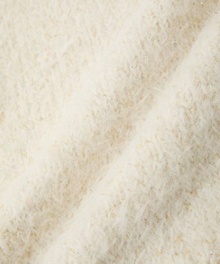 earth music&ecology ミックスカラーラメニットカーディガン Ivory