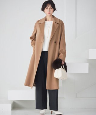 23区 L 【WEB＆一部店舗限定カラーあり/滝沢眞規子さん着用】クリスタルホットフィット ニット ホワイト系