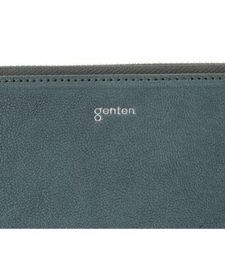 genten フレスコ　Ｌファスナー長財布 グリーン