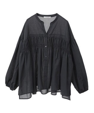 Green Parks シャーリングスキッパーシャツ Black