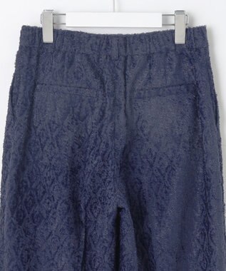 自由区 【Exclusive】ジオメトリックジャガード パンツ ネイビー