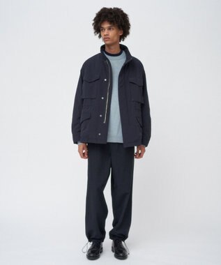 ATON TECHNO COTTON | パテッド M-65 ジャケット - UNISEX NAVY