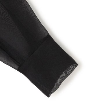 ICB 【先行予約】 ドライシアーオーガンジー シャツ ブラック