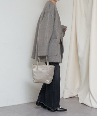 russet リバーシブル2wayトートバッグ(CE-1667) BeigePink