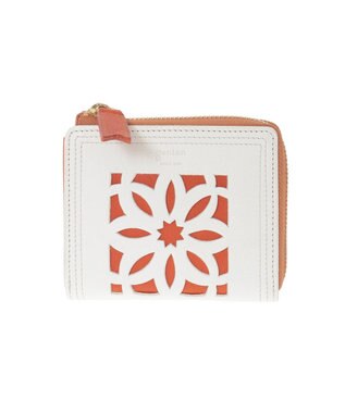 genten 【WEB限定復刻】コメットカットワーク ミニ財布 シロ