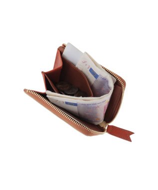 genten 【WEB限定復刻】コメットカットワーク ミニ財布 シロ