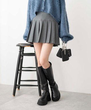 WEGO 【SCHOOL ITEM】プリーツスカパン グレー
