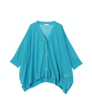Green Parks ボックスゆったりカーディガン Blue