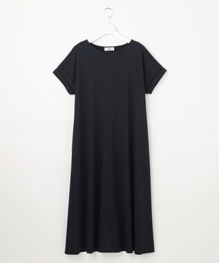 J.PRESS LADIES L コットンスムース ワンピース ネイビー系