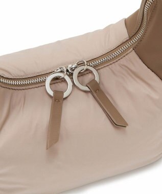 TOPKAPI 【TREASURE TOPKAPI】スムースレザー コンビ 2way ショルダー バッグ グレージュ