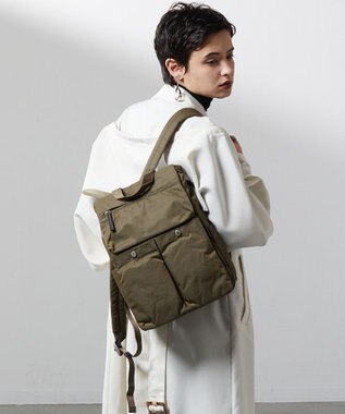 Y'SACCS ダブルホックポケットリュック カーキ
