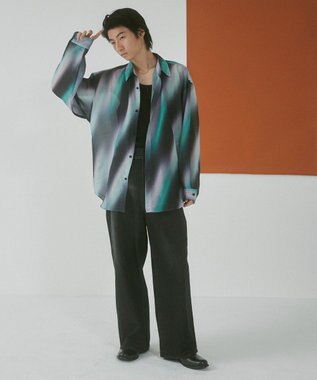 WEGO シアーパターンBIGシャツ（LS） 柄3