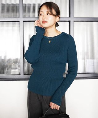 TOQUE 〈大草直子さんアドバイザー〉ベビーアルパカ ミドルゲージ ボートネックニット