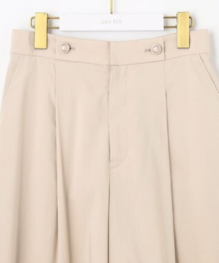 ANY SIS 【美人百花7月号掲載】エアリー ワイドクロップド パンツ ベージュ系