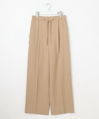 自由区 S 【カタログ掲載】ウールライクストレッチワイド パンツ ベージュ