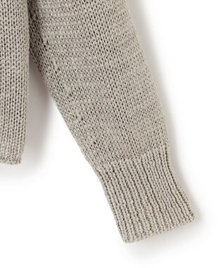 23区 S 【洗える】ブライトリリーヤーン クルーネック ニット ベージュ系