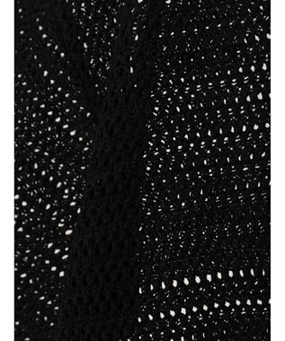 earth music&ecology ラインポロニットプルオーバー Black