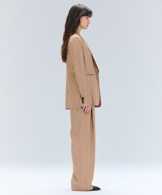 BEIGE， 【Oggi 11月号掲載】COBURN / シルク混ショールカラージャケット Camel