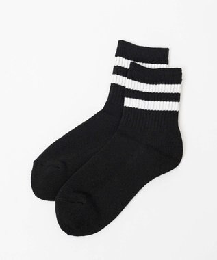 WEGO 2ラインソックス ブラック