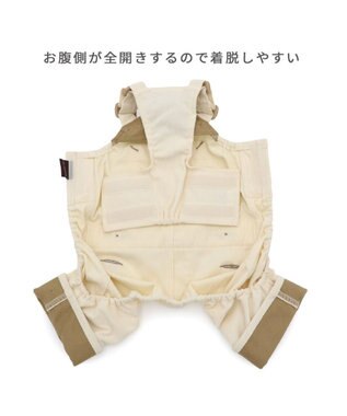 PET PARADISE ペットパラダイス コーデュロイ オーバーオール 小型犬 ホワイト