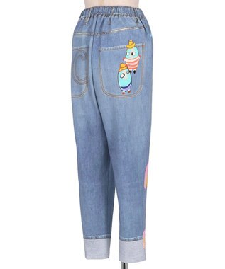 tsumori chisato SLEEP ツモリチサト ボトムス 綿100%(本体) ミニ裏毛素材 長ズボン レディース UOX587 /ワコール ブルー