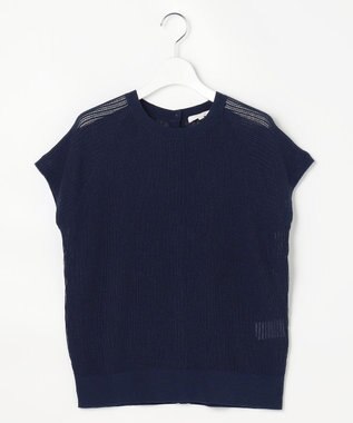 自由区 S 【前後着用可能】ファインリネンナイロン2WAY プルオーバー ネイビー