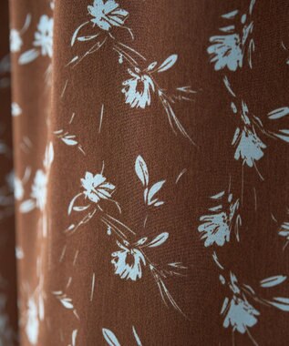 earth music&ecology フラワーリラックスパンツ Brown