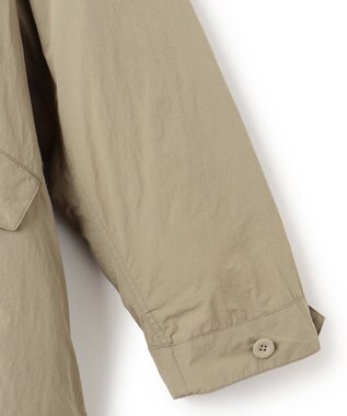 J.PRESS YORK STREET 【UNISEX】ナイロンワッシャーショートモッズコート ベージュ系