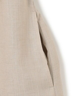 23区 L 【洗える】トリアセスラブストレッチ ワンピース ベージュ系